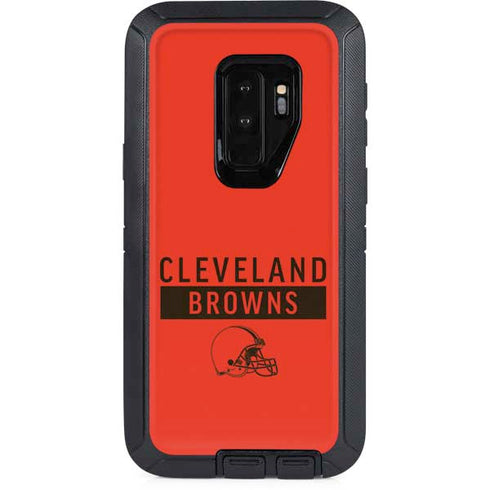 NFL Cleveland Browns Orange Performance Series Otterbox Defender Galaxy Skin